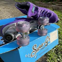 Sure-Grip Boardwalk PURPLE Roller Skates size 8 (womens size 9/10) NEVER WORN
