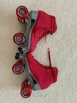 Sure-Grip Boardwalk Red Quad Skate Size 7