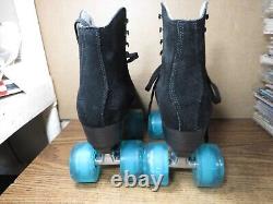 Sure Grip Boardwalk Roller Skates, Black Suede Size 6