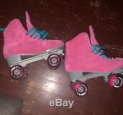 Sure Grip Boardwalk Roller Skates, Size 10 Pink Suede (like Moxi)