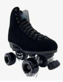 Sure-Grip Boardwalk Skates NEW Black Suede Leather Indoor Mens Size 12