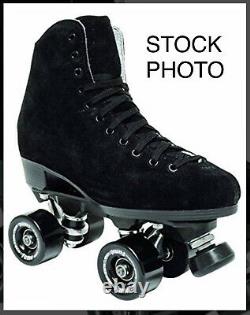 Sure-Grip Boardwalk Skates NEW Black Suede Leather Indoor Mens Size 12