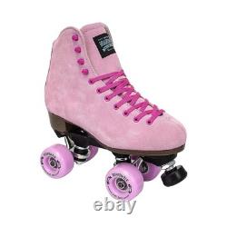 Sure-Grip Boardwalk Unisex Outdoor Roller Skates Retro Boots with Suede Lea