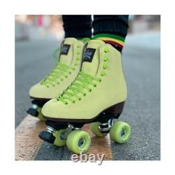 Sure-Grip Boardwalk Unisex Outdoor Roller Skates Retro Boots with Suede Lea