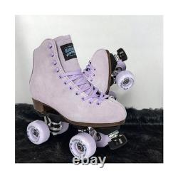 Sure-Grip Boardwalk Unisex Outdoor Roller Skates with Retro Leather Boots and