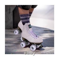 Sure-Grip Boardwalk Unisex Outdoor Roller Skates with Retro Leather Boots and