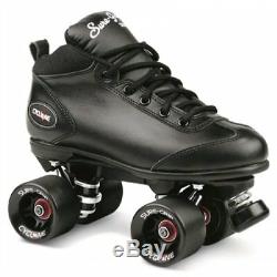 Sure-Grip Cyclone Derby Quad Roller Skates Black US 8