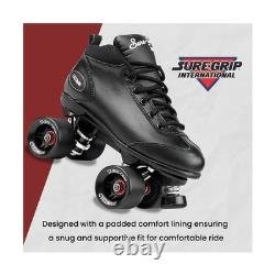 Sure-Grip Cyclone Roller Skate Black Mens 8 / Ladies 9