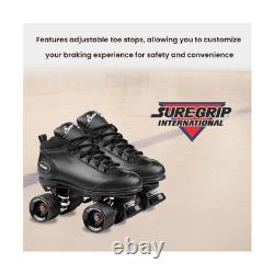 Sure-Grip Cyclone Roller Skate Black Mens 8 / Ladies 9