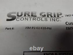 Sure Grip Dual Axis Proportional Joystick NOS JSM-P2-02-K1B-PM Beautiful Quality
