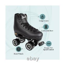 Sure-Grip Fame Indoor Rollerskates Black Mens 14 / Womens 15