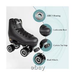 Sure-Grip Fame Indoor Rollerskates Black Mens 14 / Womens 15