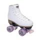 Sure-grip Fame White Outdoor Unisex Roller Skates With Pink Motion Wheels V