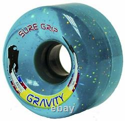 Sure-Grip Gravity Glitter Roller Skate Wheels Blue
