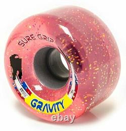Sure-Grip Gravity Glitter Roller Skate Wheels Pink