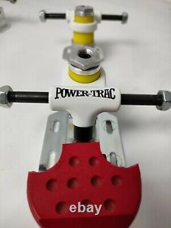 Sure-Grip Power-Trac Silver Plate Size 6.25 Roller Skates FREE POST