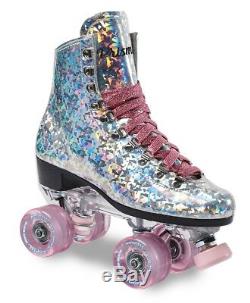 Sure-Grip Prism Quad Roller Skates New Pink Confetti US 6 UK 5