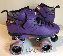 Sure Grip Purple Rebel Roller Skates Size Mens 6 Womens 7 Never Worn
