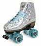 Sure-grip Quad Roller Skates Prism Plus Silver With Light Blue Limited Edi