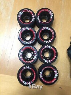 Sure-Grip Rebel Black Roller Skates Size 10 Article # SG-6888 Extra New Wheels
