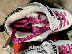 Sure Grip Rebel Derby boots with Sunlite 2 plates with bont skate laces Size 6