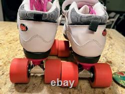 Sure Grip Rebel Derby boots with Sunlite 2 plates with bont skate laces Size 6