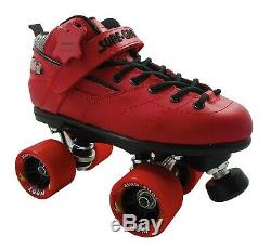 Sure-Grip Red Rebel Woman Size 5 Men 4 withTwister Roller Skating FREE SHIPPING