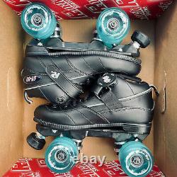Sure-Grip Rock GT-50 Roller Skates With Teal Boardwalk Wheels Size Mens 7