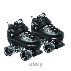 Sure Grip Rock GT50 Black Roller Skates Unisex Indoor Skates for Men & Wome