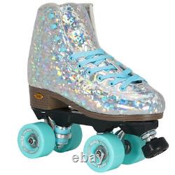 Sure-Grip Silver Prism Artistic Indoor Quad Skates