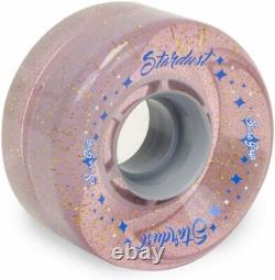 Sure-Grip Stardust Glitter Quad Roller Skate Outdoor Wheels 78A Pink 62mm