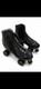 Sure-grip Stardust Quad Roller Skates Black Glitter Leather Size 11