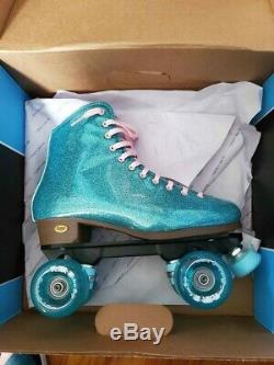 Sure-Grip Stardust Roller Skates Glitter Blue Men's 9 Original Box