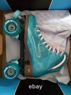 Sure-Grip Stardust Roller Skates Glitter Blue Men's 9 Original Box