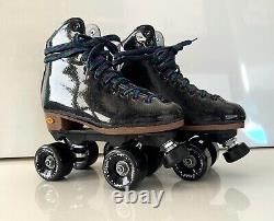 Sure Grip Stardust Roller Skates Size 6 Black Glitter Limited Edition Gift Ideas