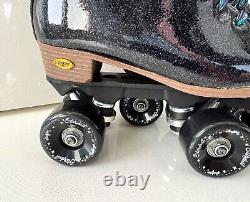 Sure Grip Stardust Roller Skates Size 6 Black Glitter Limited Edition Gift Ideas