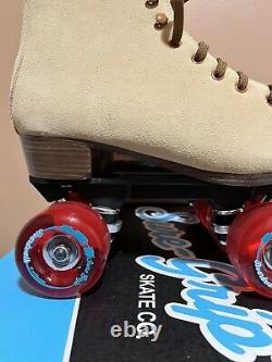 Sure-Grip Tan Boardwalk Roller Skates Size 8 NWB