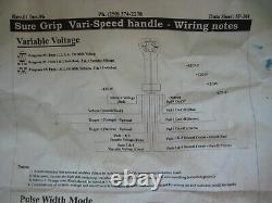 Sure Grip Vari Speed joystick with analog or pwm outputs from buttons on face