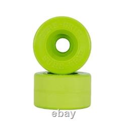 Sure-Grip Velvet Roller Skate Wheels (Set of 8) Lime Green