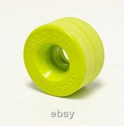 Sure-Grip Velvet Roller Skate Wheels (Set of 8) Lime Green