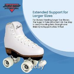 Sure-Grip White Fame Roller Skates for Women Made of Nylon & Aluminum 57m