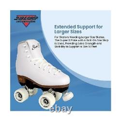 Sure-Grip White Fame Roller Skates for Women Made of Nylon & Aluminum 57m