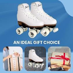 Sure-Grip White Fame Roller Skates for Women Made of Nylon & Aluminum 57m