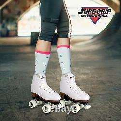 Sure-Grip White Fame Roller Skates for Women Made of Nylon & Aluminum 57m