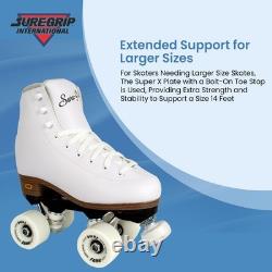 Sure-Grip White Fame Roller Skates for Women Made of Nylon Womens 8