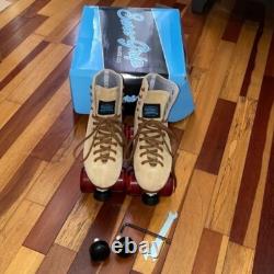 Sure Grip roller skates. New, tan. Trucks DA Avenger 45, 65mm wheel. Size 7 men's