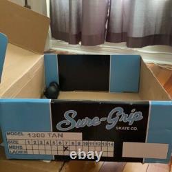 Sure Grip roller skates. New, tan. Trucks DA Avenger 45, 65mm wheel. Size 7 men's
