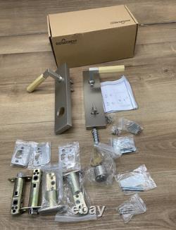 Sure-Loc LV307 15-GRIP KN SB Levanto Single Cylinder Keyed Entry Lever Set