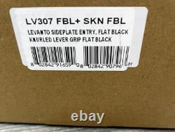 Sure-Loc LV307 FBL-GRIP SKN FBL Levanto Cylinder Keyed Entry Lever Set, Black