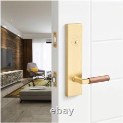 Sure-Loc LV307 GRIP Levanto Single Cylinder Keyed Entry Lever Set Polished